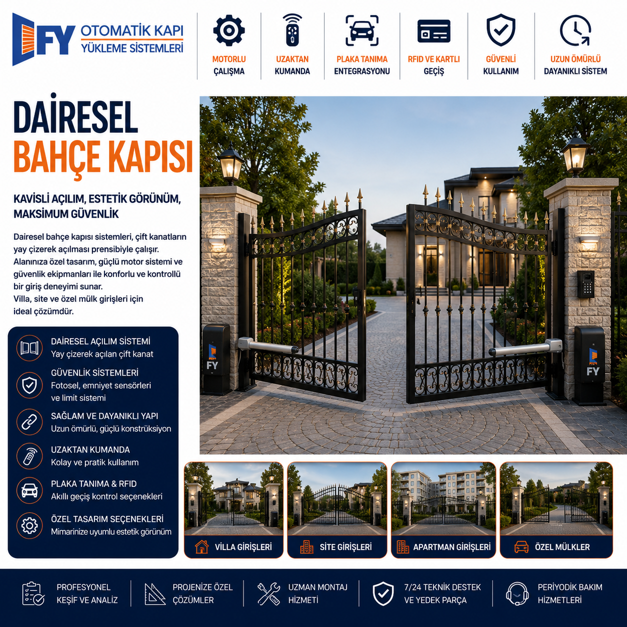 Dairesel Bahçe Kapısı