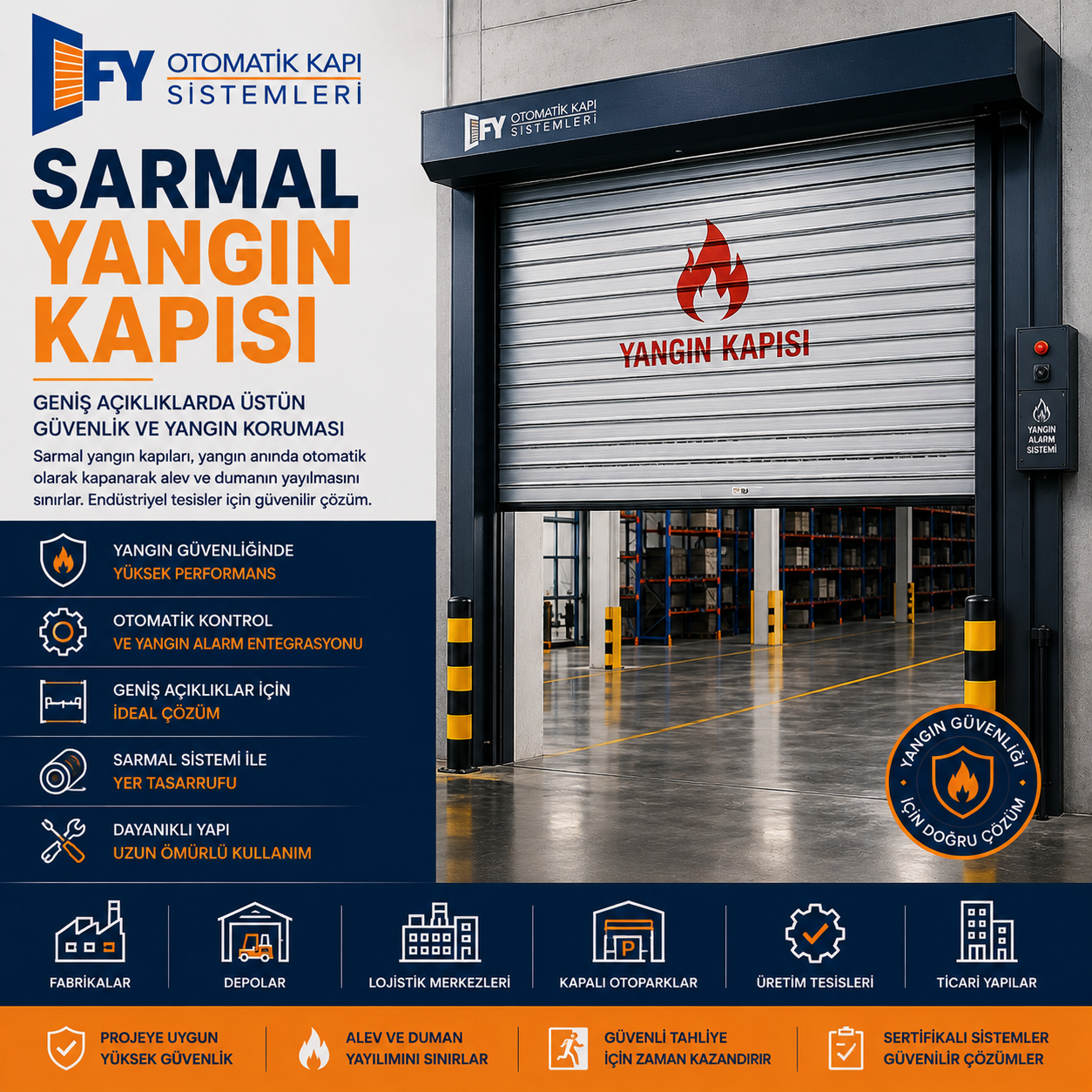 Sarmal Yangın Kapısı