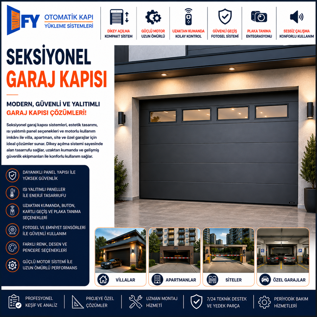 Seksiyonel Garaj Kapısı